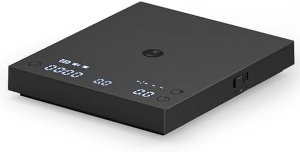 TIMEMORE Black Mirror Basic 3 Coffee Scale with Timer - Ultra Thin Digital Kitchen Scale, 0.1g Precision for Espresso, Pour Over, Baking & Cooking (Basic 3)