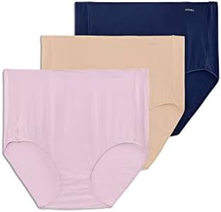 Jockey Women's Underwear No Panty Line Promise Tactel Brief - 3 Pack, Light/Faded Mauve/Just Past Midnight, 5, Light/Faded Mauve/Just Past Midnight
