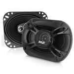 Pyle 4 Way 6x9 Inch 500 Watt Quadriaxial Loud Pro Audio Universal Quick Replacement Component Sound Speaker with Non-Fatiguing Butyl Rubber (Set of 2)