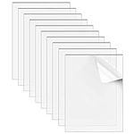 Belle Vous 10 Pack Clear Acrylic Sheets - 2mm Thick 15 x 10cm / 6 x 4 inches - Transparent Glass Picture Frame Replacement - for DIY Projects, Painting, Calligraphy & Table Signs