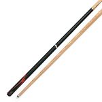 Riley Moderno 2 Piece Ash Snooker/Pool Cue - 145cm with 9.5mm tip, black butt/ natural wood shaft