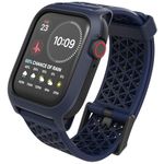 Catalyst Case- Designed for Apple Watch Series SE 2022, Series 6/5 and 4 44mm, Buckle Edition, Drop Proof 9.9ft, Sport Band, Breathable, Rugged - Navy Blue