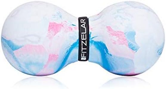 FITZELAR Double Lacrosse Massage Ball for Myofascial Release, SGS Certification, Massage Deep Tissue for Back and Shoulder, Trigger Point Therapy, Muscle Knots, Peanut Massage Ball for Muscle Pain