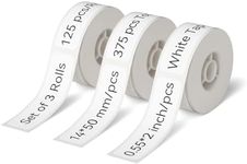 NIIMBOT Thermal Label 3 Rolls Set Home School Office Storage and Organization for NIIMBOT D11 D110 D101 H1S Label Maker (1450WHITE)