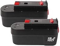 VANTTECH 2Pack 4.8Ah Ni-MH Replacement Battery for Black and Decker 18V Battery A18 A1718 A18NH A18E HPB18 HPB18-OPE HPB18-OPE2 244760-00