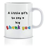 Wanky Candles Teacher Appreciation Mugs, Set of 4, Funny Sayings, Ceramic Coffee Cups (A Little Gift to say a Big Thank You)