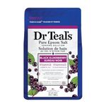 Dr Teal's Pure Epsom Salt Soak, Black Elderberry with Vitamin D, 3 lbs (Packaging May Vary)