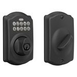 Schlage BE365 CAM 622 Keypad Electronic Deadbolt, Matte Black