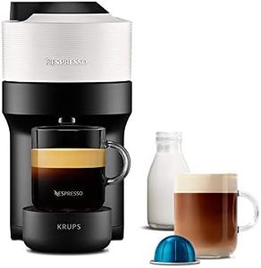 Nespresso Vertuo Pop Automatic Pod Coffee Machine for Americano, Decaf, Espresso by Krups in Coconut White