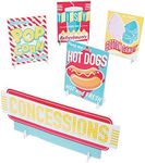 CONCESSIONS Signs (5 PC Set) - Party Decor - 5 Pieces