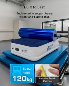 Active Era Single Inflatable Mattress – Air Bed with Built-In Pump