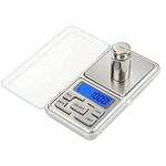 Amasawa Precision Kitchen Scale, 500g / 0.1g Portable Digital Pocket Scale, Professional Precision Scale, Precision Pocket Scale, for Kitchen Jewellery, Drug, Tea, Yeast, Coffee and Others