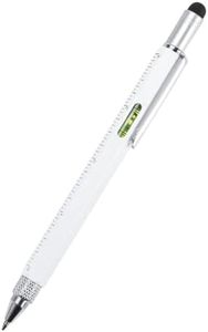 Light Autumn Multitool Construction Pen Gifts and Stocking Stuffers for Men - Engineering Gadget Tools for Electrician, Architect, and Construction Worker - Multi-Use with Pencil and Level Ruler