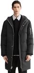 Orolay Men’s Thickened Down Jacket Winter Warm Down Coat Black