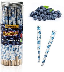 DOBENICE, 72 Pack Blueberry Flavor Rolled Cones, Natural Material, King Size Pre Rolled Cone, 0404AF28TQB