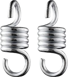 1100LBS Capacity 4INCH Heavy Duty Spring Hammock Chair Spring Porch Swing Springs Hook Suspension Swing Extension Spring for Hammock,Boxing Bag,Hanging Chair,Gym,Patio Swing Hanger 2Pieces