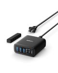 Anker USB-C Charger, 112W Max 6-Port Charging Station, for iPhone 15/14/13/12 Series, MacBook Air, Pixel, Galaxy, iPad and More (Cable Not Included)-Black