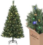 SALCAR 4ft Small Christmas Tree wit