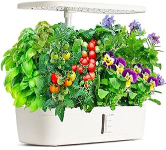 Hydroponics Growing System, 12 Pods Indoor Garden with Grow Light, Herb Garden Indoor Kit with Quiet Water Pump, Automatic Timer,Height Adjustable