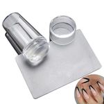 Aadav Silicone Soft Nail Stamper Scraper Polish Image Paint Stamp Nail Art for Girl's