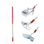 Wolf Garten Aluminium Handle (ZMI-15) with Garden TILLERS (DA-S),Tine CULTIVATORS (IE-M),RIDGER (JA-M 20)