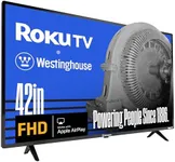 Westinghouse Roku TV - 42 Inch Smart TV, 1080P FHD Television with Wi-Fi Connectivity and Mobile App, Flat Screen, Bluetooth, Compatible with Apple AirPlay, Alexa and Google Assistant