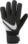 Nike Jr. Goalkeeper Match Football Gloves, Black/White/White, Size 6