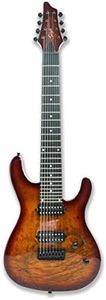 Gstyle 8 String Electric Guitar Burl poplar veener top okoume Wood Body Bolt On Maple Neck Poplar Wood Body (Right-handed) (ES-800)