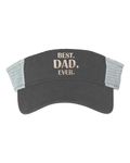 Go All Out One Size Black/Stone Adult Best Dad Ever Embroidered Visor Dad Hat