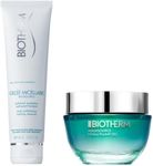 Biotherm Duo Set With Hyaluronic Acid Including Gelée Micellaire Daily Exfoliating Melting Cleanser and Aquasource Hyalu Plump Gel, Moisturizing for All Skin Types