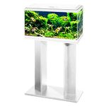 Aquarium Fish Tank with Stand/Filter/LED Lighting 60cm 2ft 58L (White)