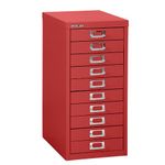 Bisley H2910NL 59 cm Home 10 Multi-Drawer - Cardinal Red