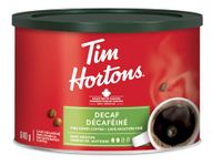 Tim Hortons Decaf, Fine Grind Coffee, Medium Roast, 640g Can