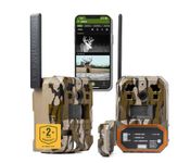 Moultrie Mobile Edge Pro Cellular Trail Camera - 2 Pack - Auto Connect, Nationwide Coverage, False Trigger Elimination Tech,1080p Video with HD Audio, 100ft Detection Range