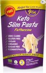 Eat Water Slim Pasta Fettuccine - Shirataki, Low carb, Keto Paleo Diet, Suitable for Vegan, Fat Free Weight Management | Ready to Eat 270g (Pack of 20)