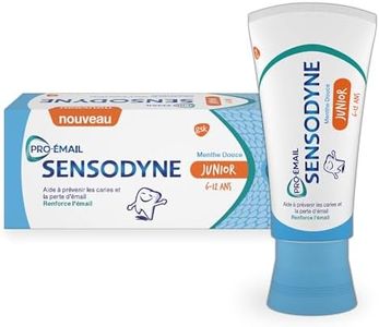 Sensodyne Pro-émail Junior, Dentifrice pour Enfants de 6 à 12 ans, Aide à Prévenir les Caries et Renforce l'Émail, Dents Sensibles, Menthe Douce, 50ml