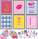 97 DECOR Preppy Room Decor Aesthetic - Preppy Wall Decor, Preppy Posters Maximalist Decor, Preppy Collage Pictures, Preppy Things, Trendy Print Preppy Stuff for Teens Girl College Dorm (UNFRAMED)