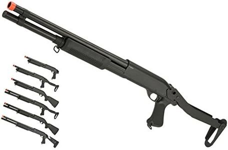 Evike Airsoft - CYMA Standard Metal M8.70 3-Round Bu.RST Multi-S.hot Sh.ell Loading Airsoft Sh.otgu.n (Model: Folding St.ock Full Metal) - (PID: 63539)