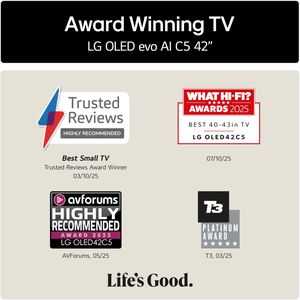 LG 42" OLED 4K Smart TV – Ultra HD, HDR, Thin Design