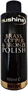 Nushine Brass, Copper & Bronze Polish 100ml - Ecofriendly, Solvent Free & Contains Anti Tarnish Agent to delay Future Tarnish