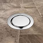 Ruhe® Full Moon Round Floor Drain | 304-Grade Stainless Steel Floor Drain | 5 Inches | Floor Drain with Cockroach Trap/Jali