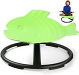 SensiSeat Sensory Spinning Chair for Kids | Autism-Friendly Wobble Chair | Calming Sensory Toy for Balance & Coordination | Ideal for ADHD, Autism, Physical Therapy | (Light Green)