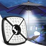 Patio Umbrella Light, 32 LED Rechargeable Umbrella Light Outdoor, Cordless Umbrella Pole Light for Patio Umbrellas,Camping Tents and Outdoor Use