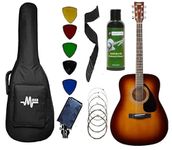 Yamaha Acoustic Guitar F310 Dreadnought With Mexa Guitar Bag, Head Cover, Belt, Plectrums & String Set.