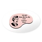 CafePress Civil Engineer Voice Oval Sticker Oval Bumper Sticker Car Decal