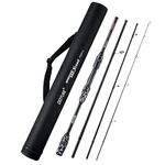 Goture 4 Piece Spinning Fishing Rod, Ultralight Travel Spinning Fishing Rod 7ft -Medium - Medium Fast -4pcs-Camouflage Carbon Fiber Spinning Rod