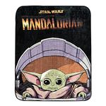 The Mandalorian Kid’s Fleece Blanket EXPRESSIONS Throw for Toddlers Teens, All Season Super Soft Comfy Flannel Blanket, Best Gifts for Boys and Girls, 50x60 inches (Official Star Wars Product)