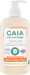 GAIA Natural Baby Bath & Body Wash | Certified Natural | Ideal for Newborns | Sensitive Skin formula | organic Avocado Oil | organic Chamomile | Soap Free | Perfume Free | Australian Made - 500mL