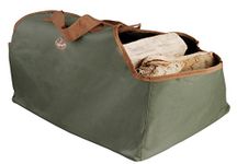 Esschert GT22 Canvas Fireplacebag, Green, 59 x 39.5 x 38.5 cm