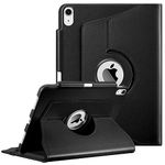 Fintie Rotating Case for iPad Air 11-inch M2 (2024), iPad Air 5th Generation (2022) / Air 4th Gen (2020) 10.9 Inch with Pencil Holder - 360 Degree Rotating Protective Stand Cover, Black